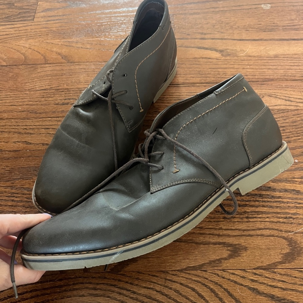 Dark Gray Dress Boots